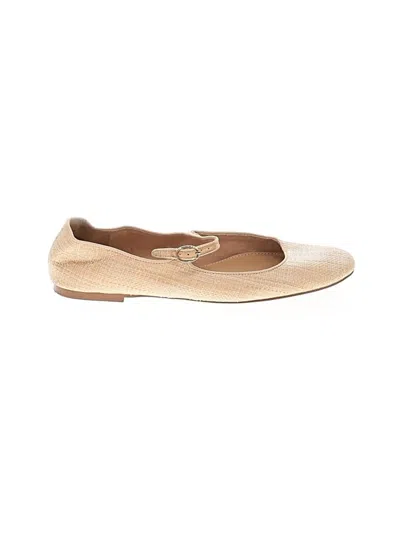 Pre-owned Jcrew Flats In Tan