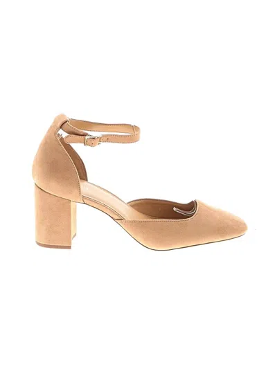 Pre-owned Jcrew Flats In Tan