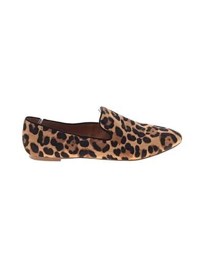 Pre-owned Jcrew Flats In Tan