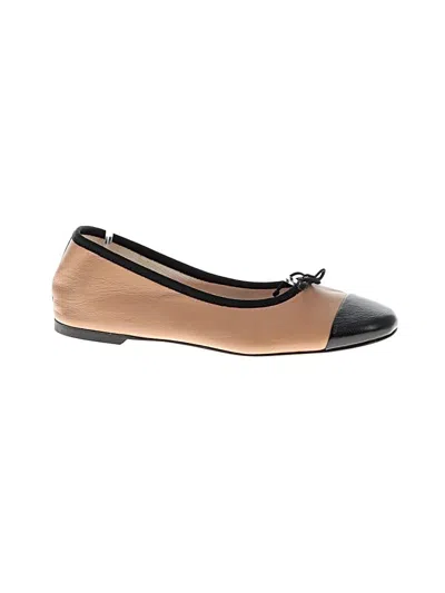 Pre-owned Jcrew Flats In Tan