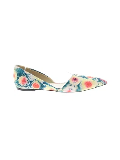 Pre-owned Jcrew Flats In Teal