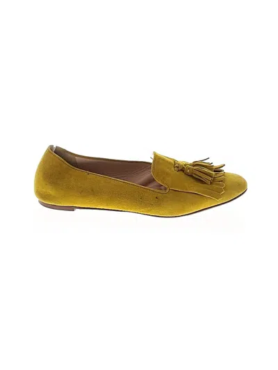 Pre-owned Jcrew Flats In Yellow