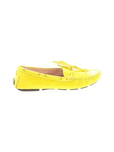 Pre-owned Jcrew Flats In Yellow