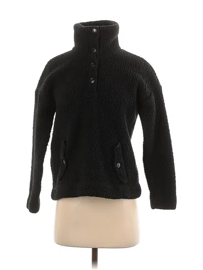 Pre-owned Jcrew Fleece Jacket In Black