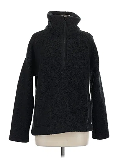 Pre-owned Jcrew Fleece Jacket In Black