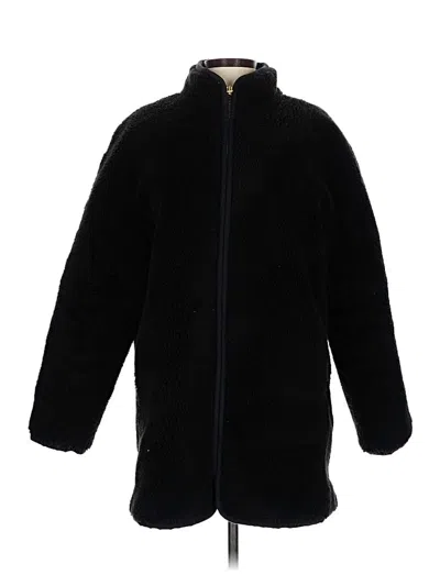 Pre-owned Jcrew Fleece Jacket In Black