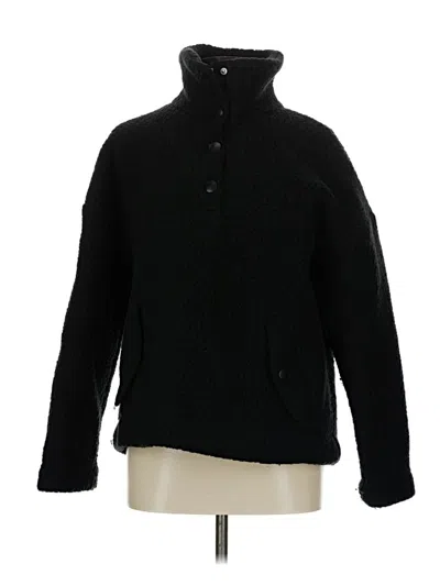 Pre-owned Jcrew Fleece Jacket In Black