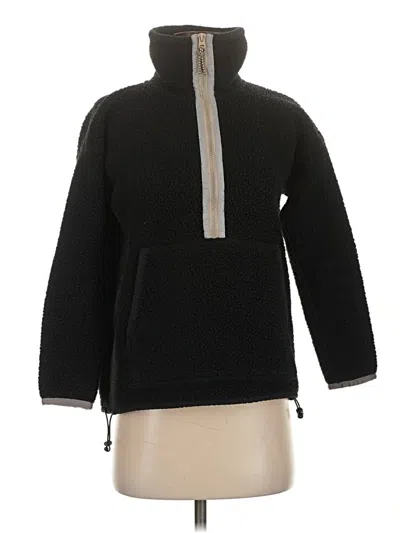 Pre-owned Jcrew Fleece Jacket In Black