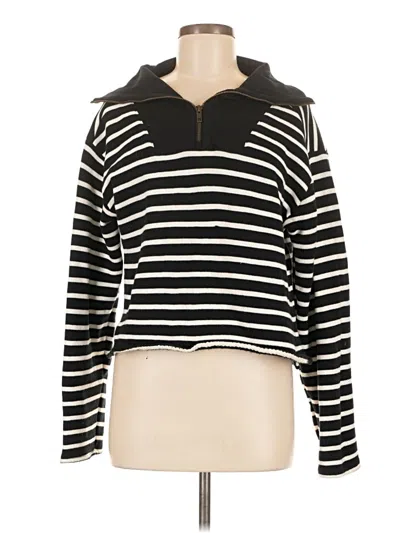 Pre-owned Jcrew Fleece Jacket In Black
