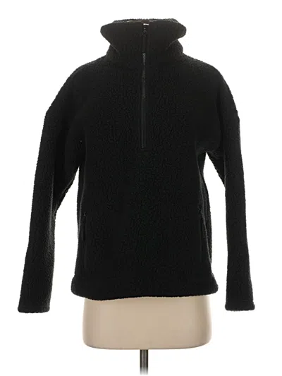Pre-owned Jcrew Fleece Jacket In Black