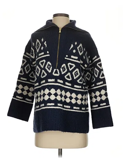 Pre-owned Jcrew Fleece Jacket In Blue