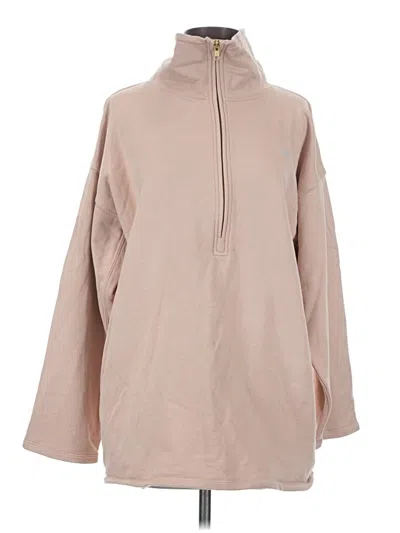 Pre-owned Jcrew Fleece Jacket In Brown