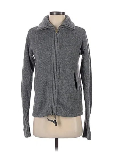 Pre-owned Jcrew Fleece Jacket In Gray