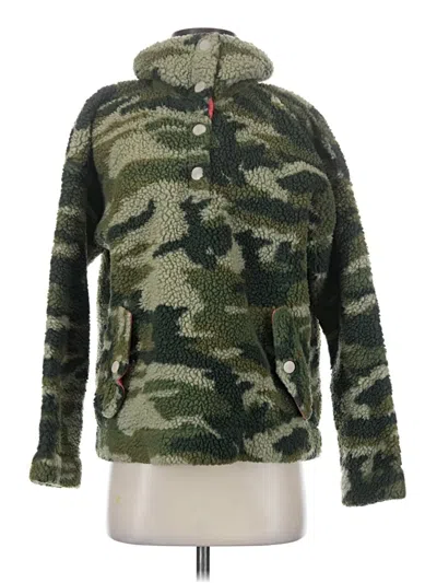 Pre-owned Jcrew Fleece Jacket In Green