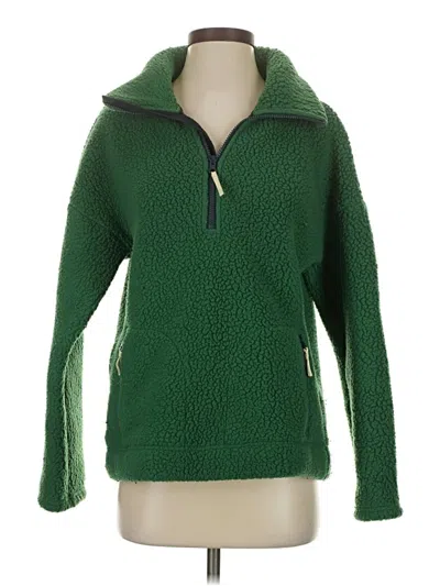 Pre-owned Jcrew Fleece Jacket In Green