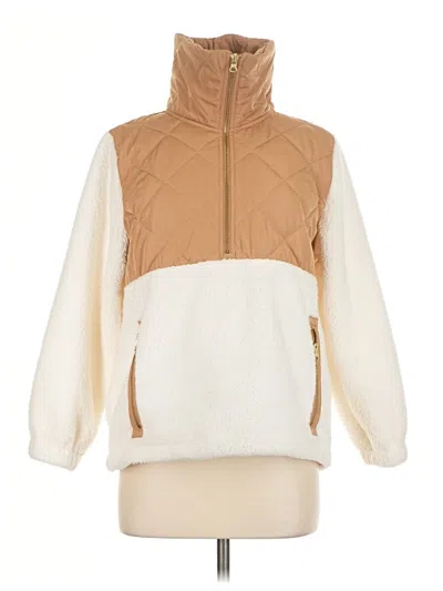 Pre-owned Jcrew Fleece Jacket In Ivory