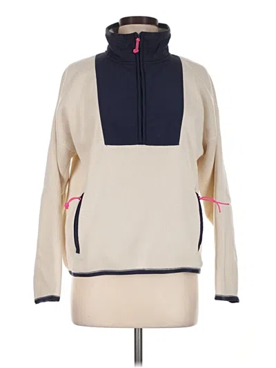 Pre-owned Jcrew Fleece Jacket In Ivory