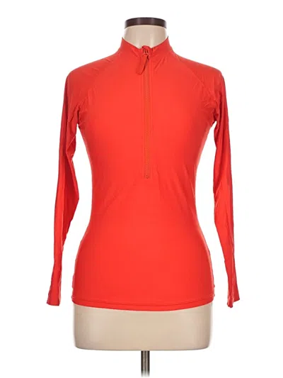 Pre-owned Jcrew Fleece Jacket In Orange