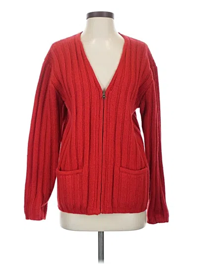 Pre-owned Jcrew Fleece Jacket In Red