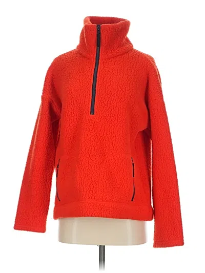 Pre-owned Jcrew Fleece Jacket In Red