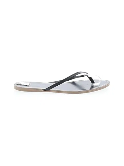 Pre-owned Jcrew Flip Flops In Black