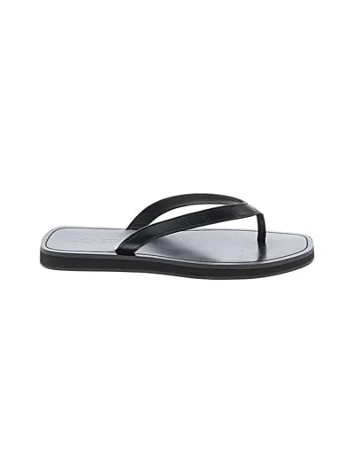 Pre-owned Jcrew Flip Flops In Black