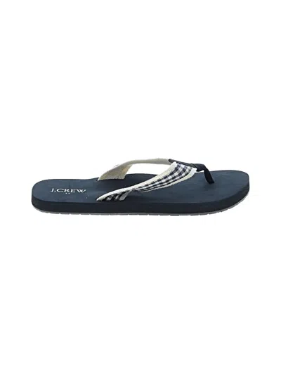 Pre-owned Jcrew Flip Flops In Blue