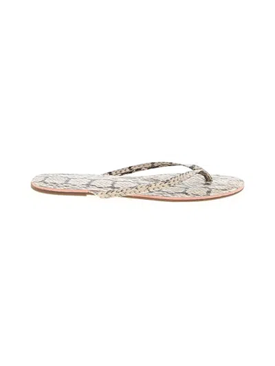Pre-owned Jcrew Flip Flops In Ivory