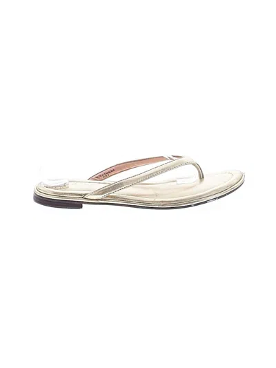 Pre-owned Jcrew Flip Flops In Ivory