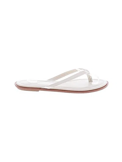 Pre-owned Jcrew Flip Flops In White