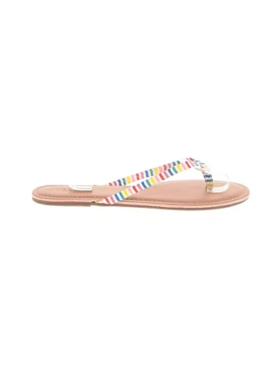 Pre-owned Jcrew Flip Flops In White