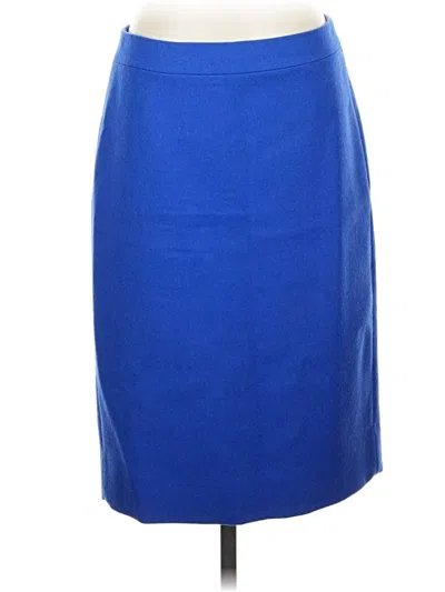 Pre-owned Jcrew Formal Skirt In Blue