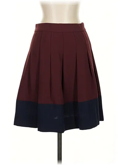 Pre-owned Jcrew Formal Skirt In Burgundy