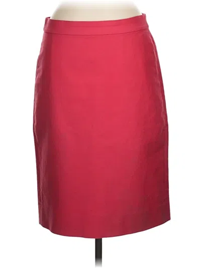 Pre-owned Jcrew Formal Skirt In Burgundy