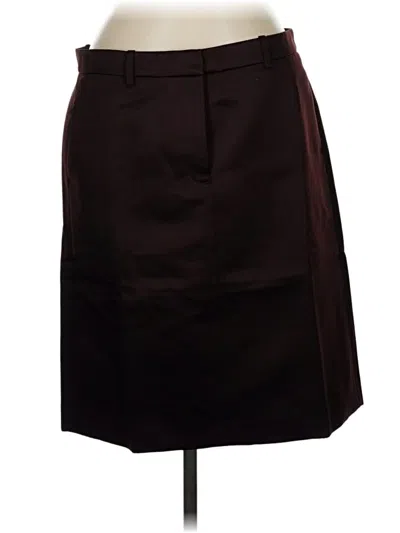 Pre-owned Jcrew Formal Skirt In Burgundy