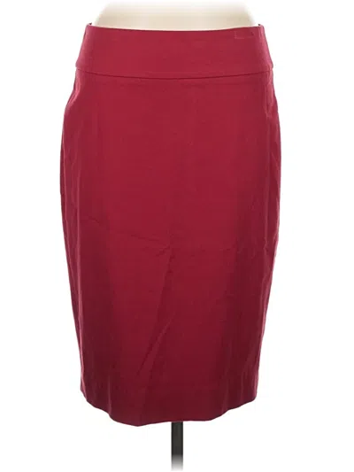 Pre-owned Jcrew Formal Skirt In Burgundy