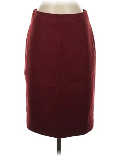 Pre-owned Jcrew Formal Skirt In Burgundy