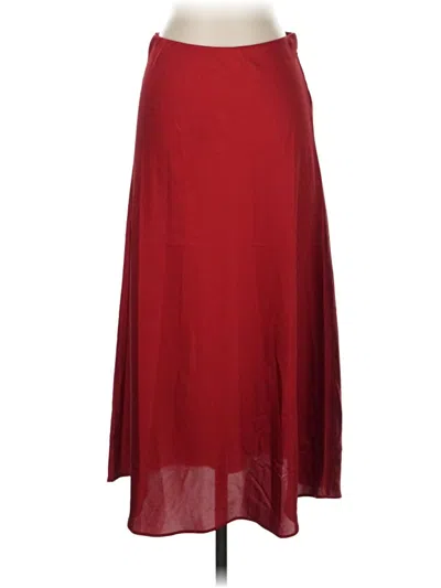 Pre-owned Jcrew Formal Skirt In Burgundy
