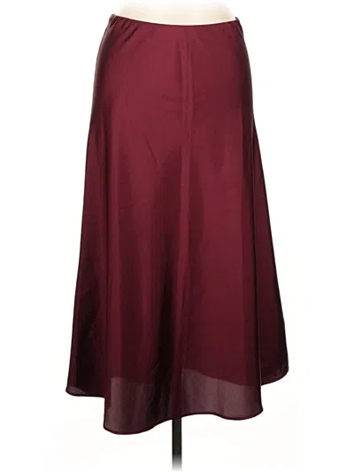 Pre-owned Jcrew Formal Skirt In Burgundy