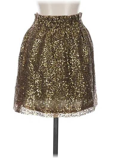 Pre-owned Jcrew Formal Skirt In Gold