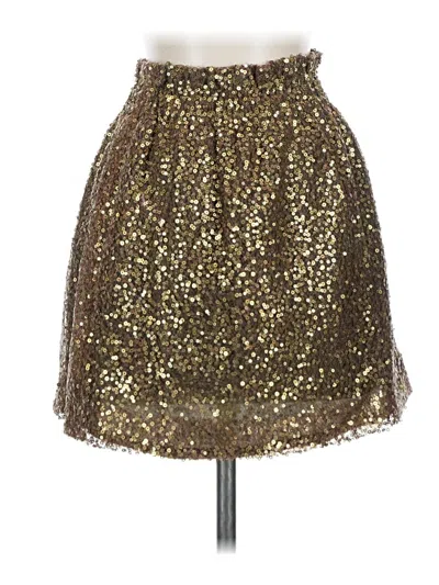 Pre-owned Jcrew Formal Skirt In Gold