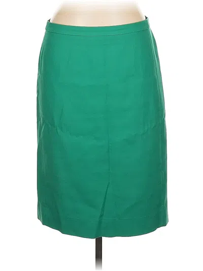 Pre-owned Jcrew Formal Skirt In Green