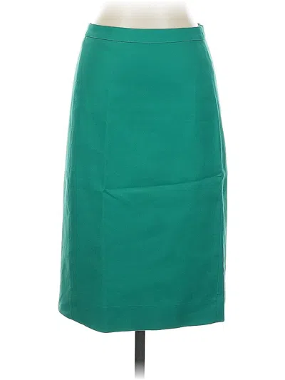 Pre-owned Jcrew Formal Skirt In Green