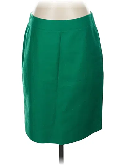 Pre-owned Jcrew Formal Skirt In Green