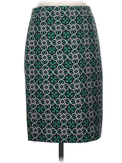Pre-owned Jcrew Formal Skirt In Green