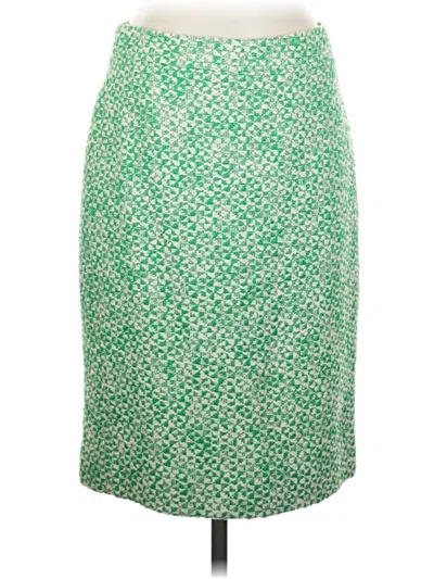 Pre-owned Jcrew Formal Skirt In Green