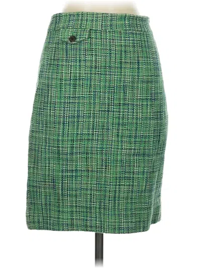 Pre-owned Jcrew Formal Skirt In Green