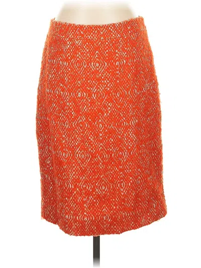 Pre-owned Jcrew Formal Skirt In Orange