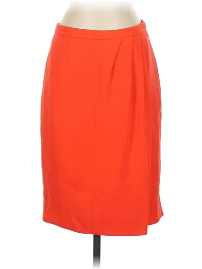Pre-owned Jcrew Formal Skirt In Orange