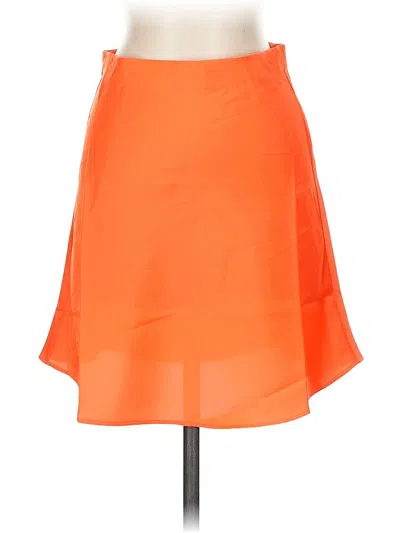 Pre-owned Jcrew Formal Skirt In Orange